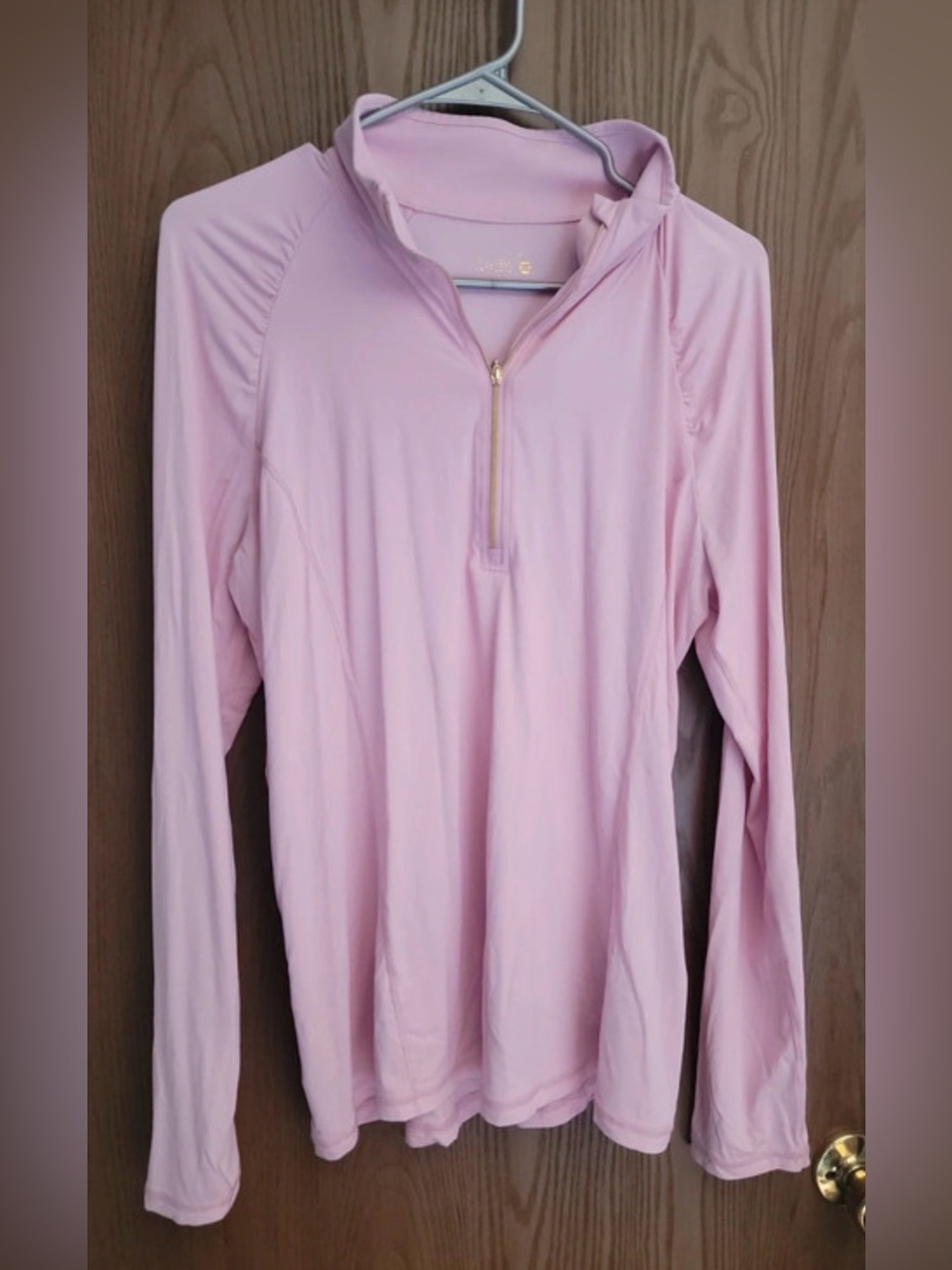 Lilly Pulitzer Pink Quarter-Zip Pullover Long Sleeve Top Size XL | EUC - Picture 2 of 4